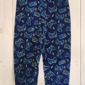 Fun Gaming Print Kids Pajama Bottoms in Navy